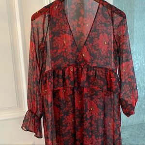 Sheer chiffon dress by Zara